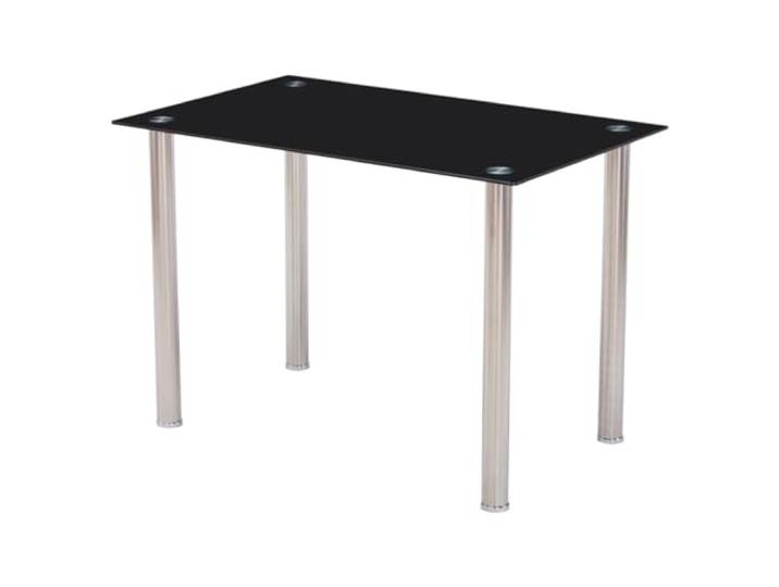 HOOZ Moderner Glas Esstisch Elegantes Design Sicherheitsglas mit stabilem Metallgestell Kompakt mit großzügiger Tischfläche für Esszimmer Küche Wohnzimmer Büro