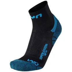 UYN Run Superleggera Laufsocken mit Cool-Air-Flow Technologie aus Natex Herren black/indigo 45-47