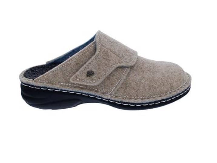 Finn Comfort Goms 6569-482006, Doublefilz, Beige, Klettverschluss, Wechselfußbett Beige Gr. 37