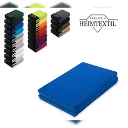 EXKLUSIV HEIMTEXTIL Marke Topper Jersey Spannbettlaken Doppelpack 200x220 cm Royalblau