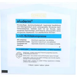 Aluderm Lochkompresse 8x9cm Ch32 1 ST