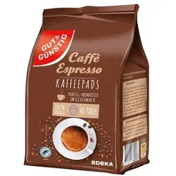 Gut & Günstig 20er-Pack Kaffeepads »Espresso« braun