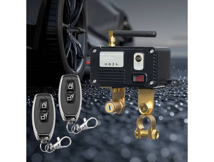 Interrupteur de déconnexion automatique intelligent à commande à distance pour batterie de voiture universelle 12V / 24V, anti-fuite, pièces