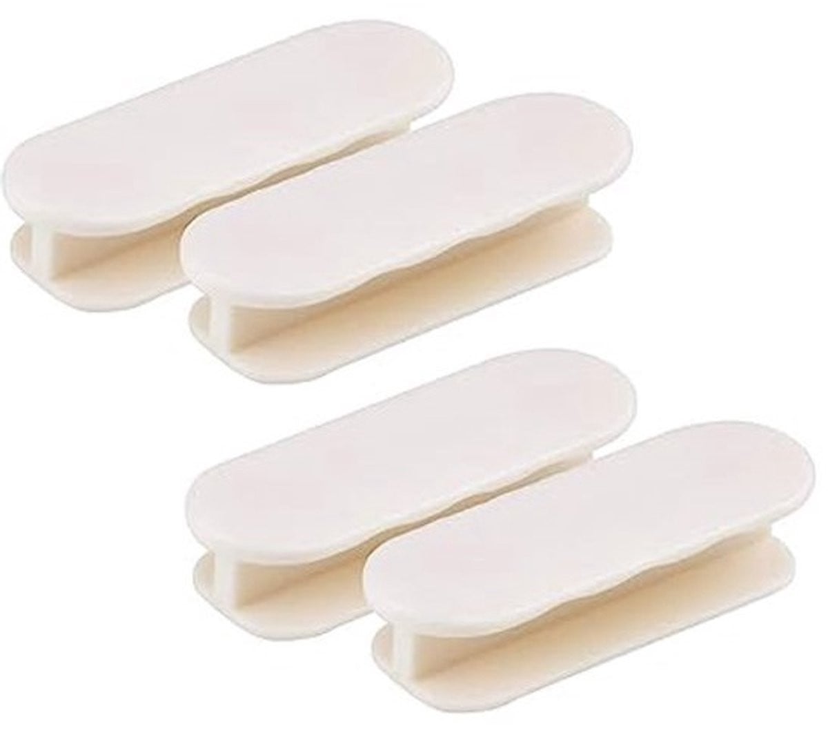 Zelfklevende deurgrepen voor meubels en deuren - Set van 4, Wit