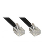 InLine Telefonkabel RJ-11 M bis M 6 m geformt (18844N)