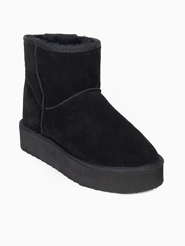 Gooce Leder-Winterboots "Thimble" in Schwarz - 39