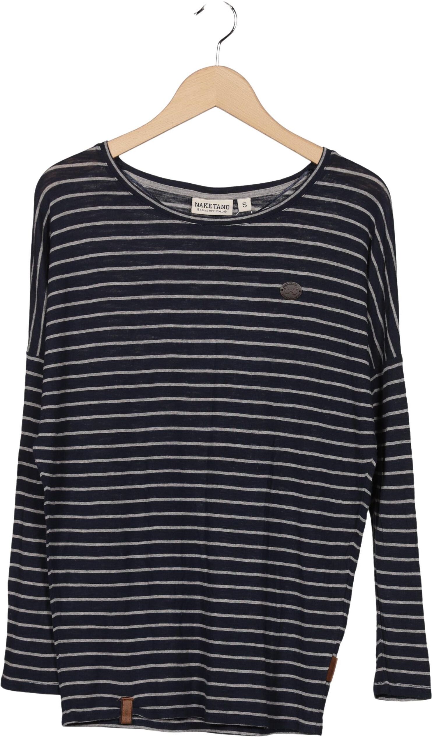 Naketano Damen Langarmshirt, Mehrfarbig, Gr. S, Viskose - Second Hand