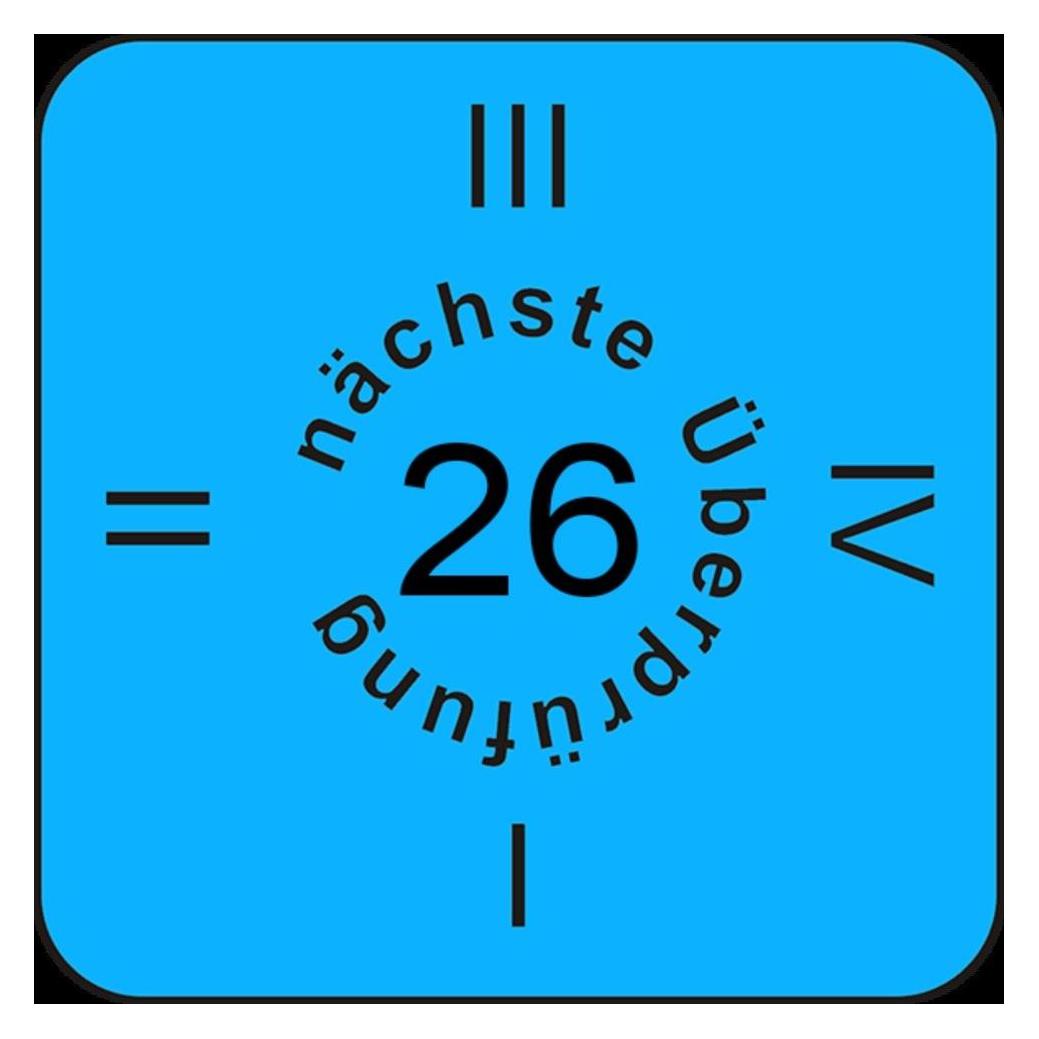 Wolfgang Warmbier Fälligkeitsmarke "nächste Überprüfung", 2026, deutsch (2850.6035.26.D)