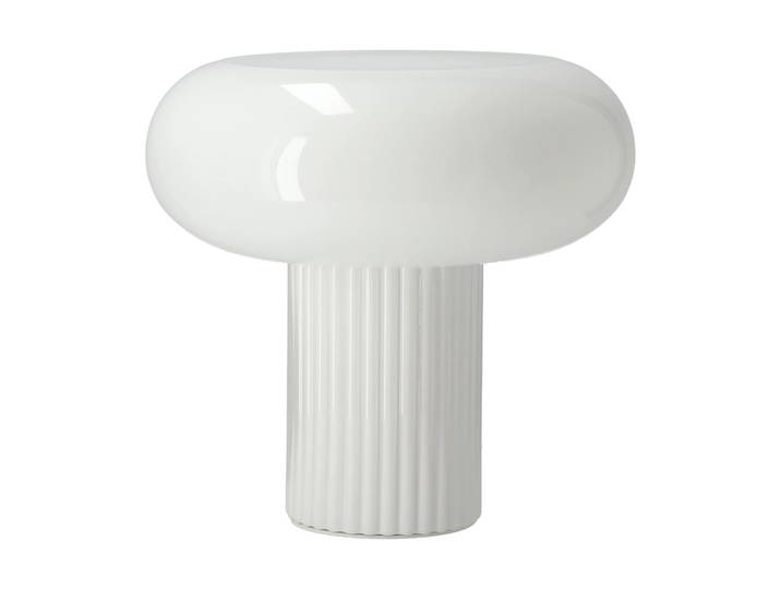 Scandi Living Lampe de table Haven 26 cm Blanc