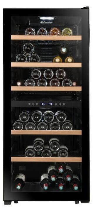 La Sommelière LS102DZBLACK, Freistehend, 102 Flasche(n), G, SN-ST, Schwarz