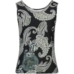 Top Wilma Green Cotton schwarz, 42