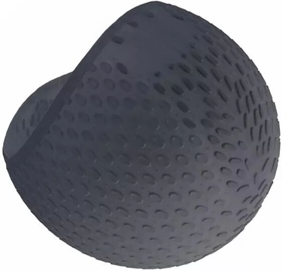 INF Bonnet de bain imperméable en silicone Le noir