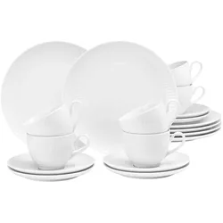 Seltmann Weiden Amina Kaffeeservice 18-teilig Weiß