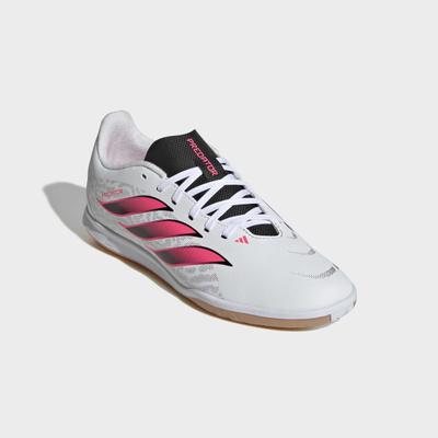 Fußballschuh ADIDAS PERFORMANCE "PREDATOR CLUB SALA KIDS", Mädchen, Gr. 35, pink (cloud weiß, solar turbo, core schwarz), Synthetik, Schuhe Fußballschuh, für Hallenboden