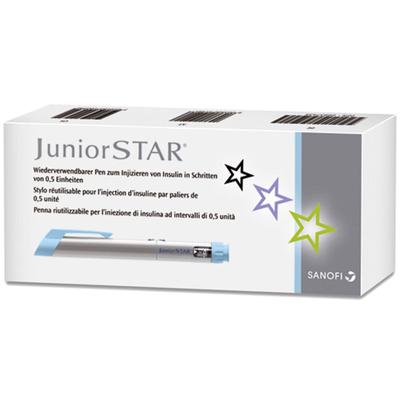 Juniorstar Injektionsgerät silber 1 St Injektionslösung in einem Fertigpen