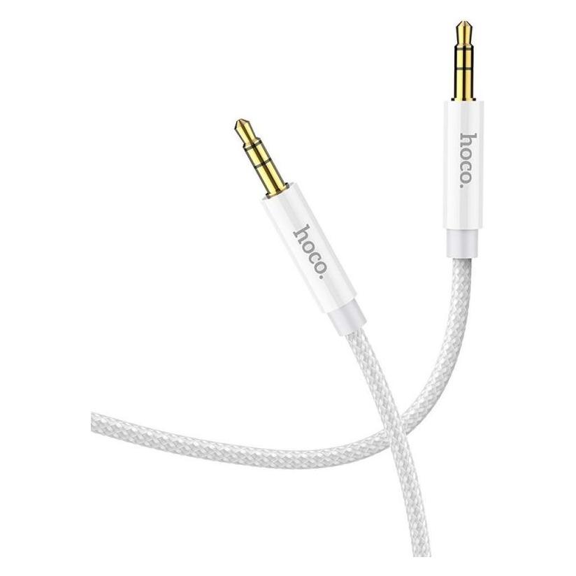 Hoco 1M Dual 3.5mm AUX Audio Kabel Silber (1 m, AUX Kabel) (40186868)