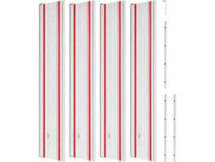 VEVOR Führungsschiene Handkreissäge, inkl. 4 Stk. 700 mm Aluminium-Kreissägeschiene & 3 Verbindungsstücke, kompatibel mit verschiedenen Marken von Tauchsägen, für Holzbearbeitungsprojekte