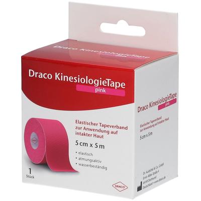 Draco Kinesiologietape 5 cmx5 m pink 1 St Verband