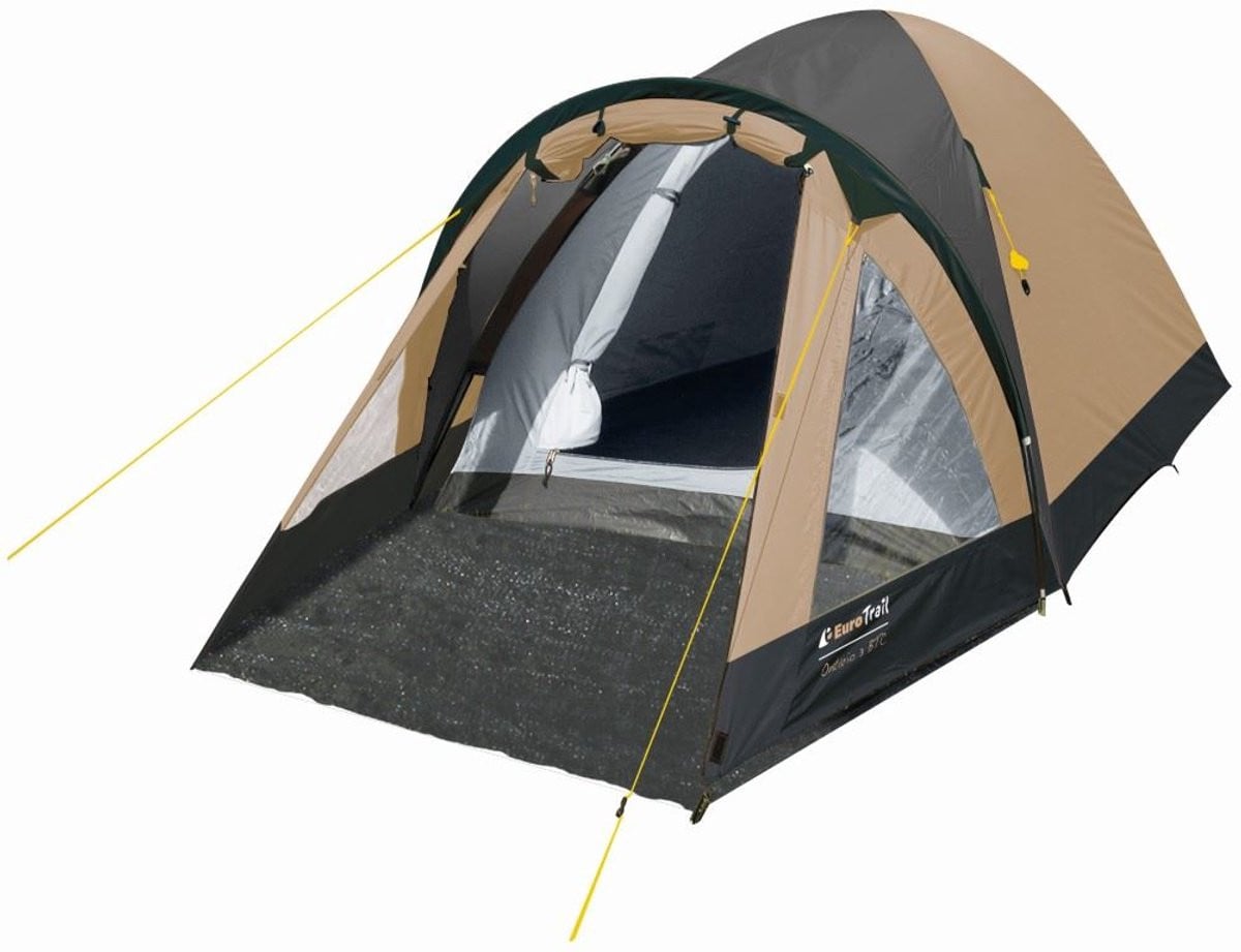 Eurotrail Ontario 4 BTC Alu Bijzettent Beige/Charcoal