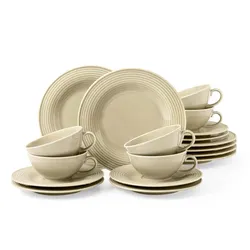 Seltmann Weiden Teeservice Beat Color Glaze 18-tlg.