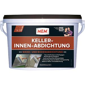MEM Dichtmasse Keller-Innen-Abdichtung, 5kg, für Keller, grau, für innen & außen, wasserdicht