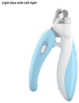 Uplift Essentials LED Pet Nail Trimmer Precision Electric Grinder & Safety Clipper blue