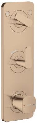 Hansgrohe Thermostat Modul 380/120 UP FS 49700300 Unterputz, 2 Verbaucher, Polished Red Gold