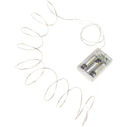 Konstsmide Weihnachtsbeleuchtung  Micro LED Lichterkette kupferfarben Draht