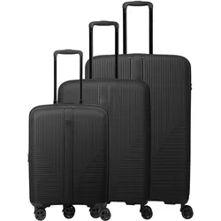 Travelite AIR STRIPE Kofferset L/M+S (erweiterbar) - Black Koffer24