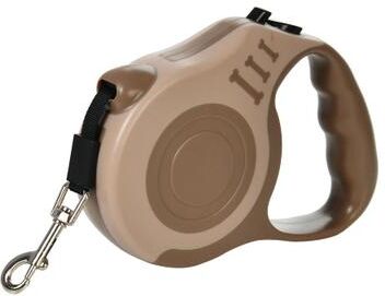 Inspired Finds Automatic Retractable Nylon Dog Leash For Small & Medium Pets 16.40ft khaki