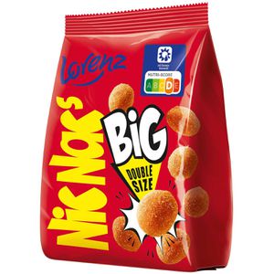 Lorenz Erdnüsse NicNacs mit knuspriger Teighülle, Big Double Size, 110 g
