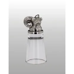 Schnapsglas Widder H 10,0 cm D 4,5 cm, 4 cl Edelstahl