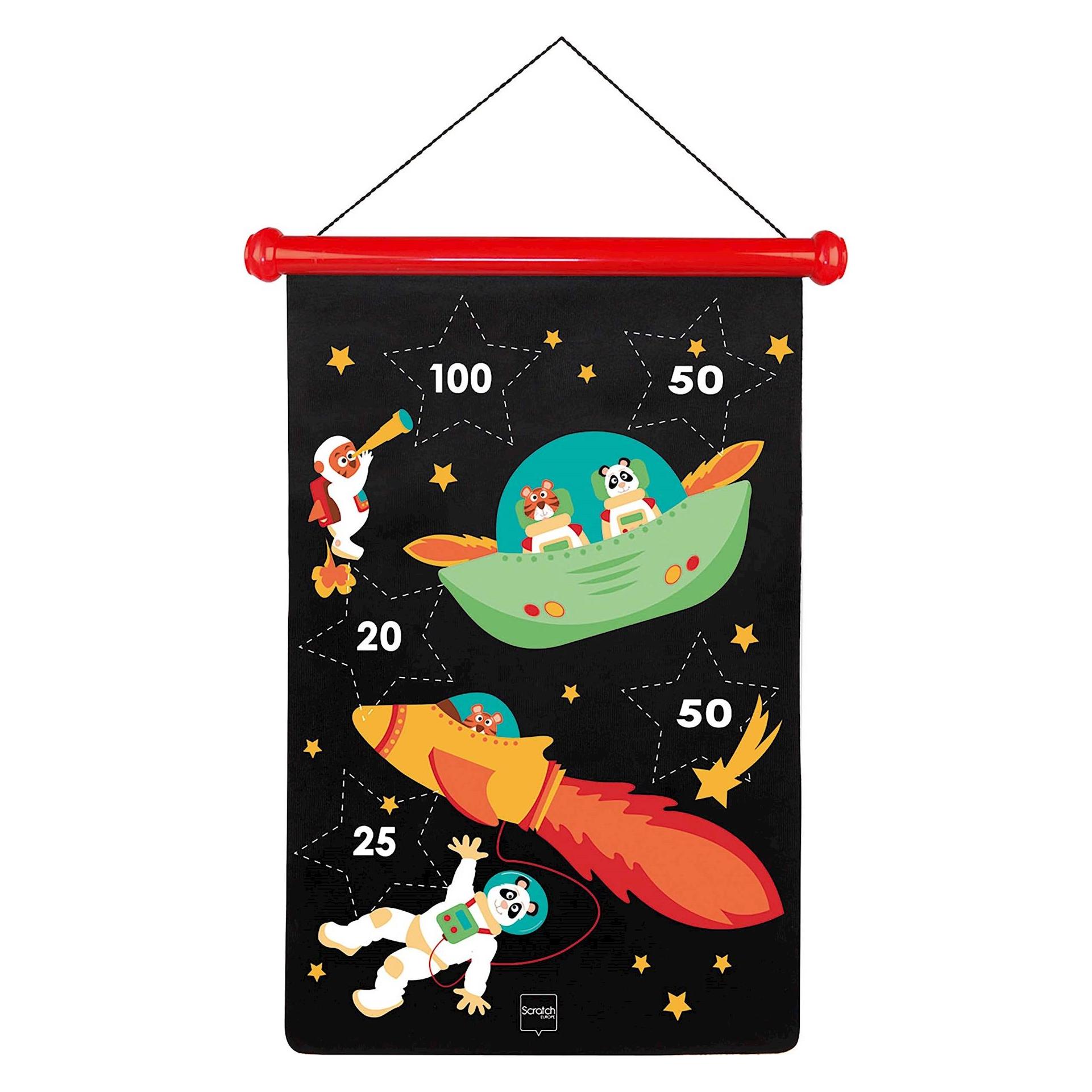 Scratch Magnet Dartspiel Astronaut gross (Französisch, 1 - 4 Spieler) (6182042)