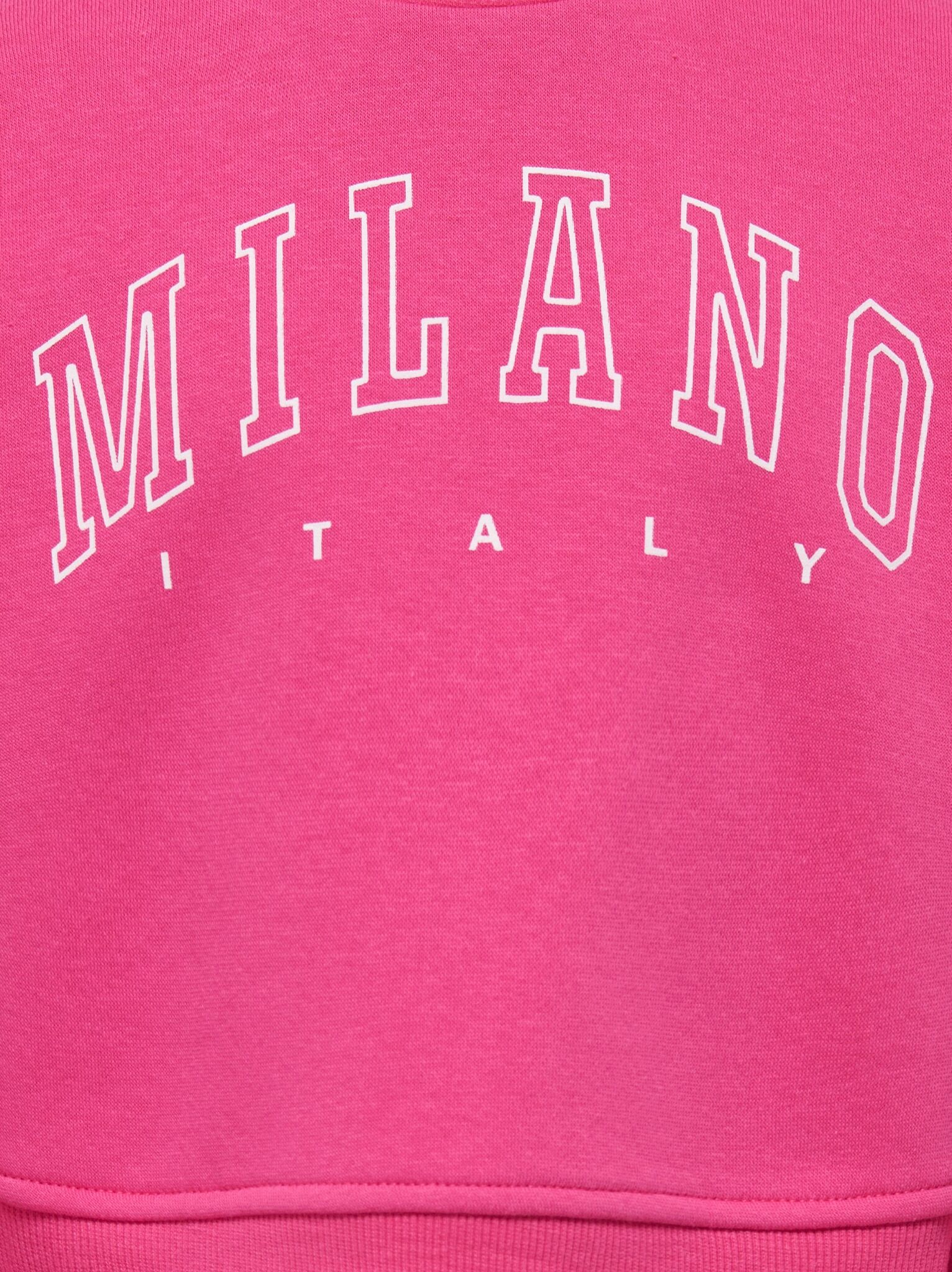Sweatshirt KIDS ONLY "KMGSWEAT LS CREW OSZ STAT SWT NOOS", Jungen, Gr. 92, magenta detail:milano, italy, Sweatware, Obermaterial: 60% Baumwolle, 40% Polyester, bedruckt, loose fit normal, Rundhals, Sweatshirts Sweatshirt, Baumwollmischung, loose fit magen