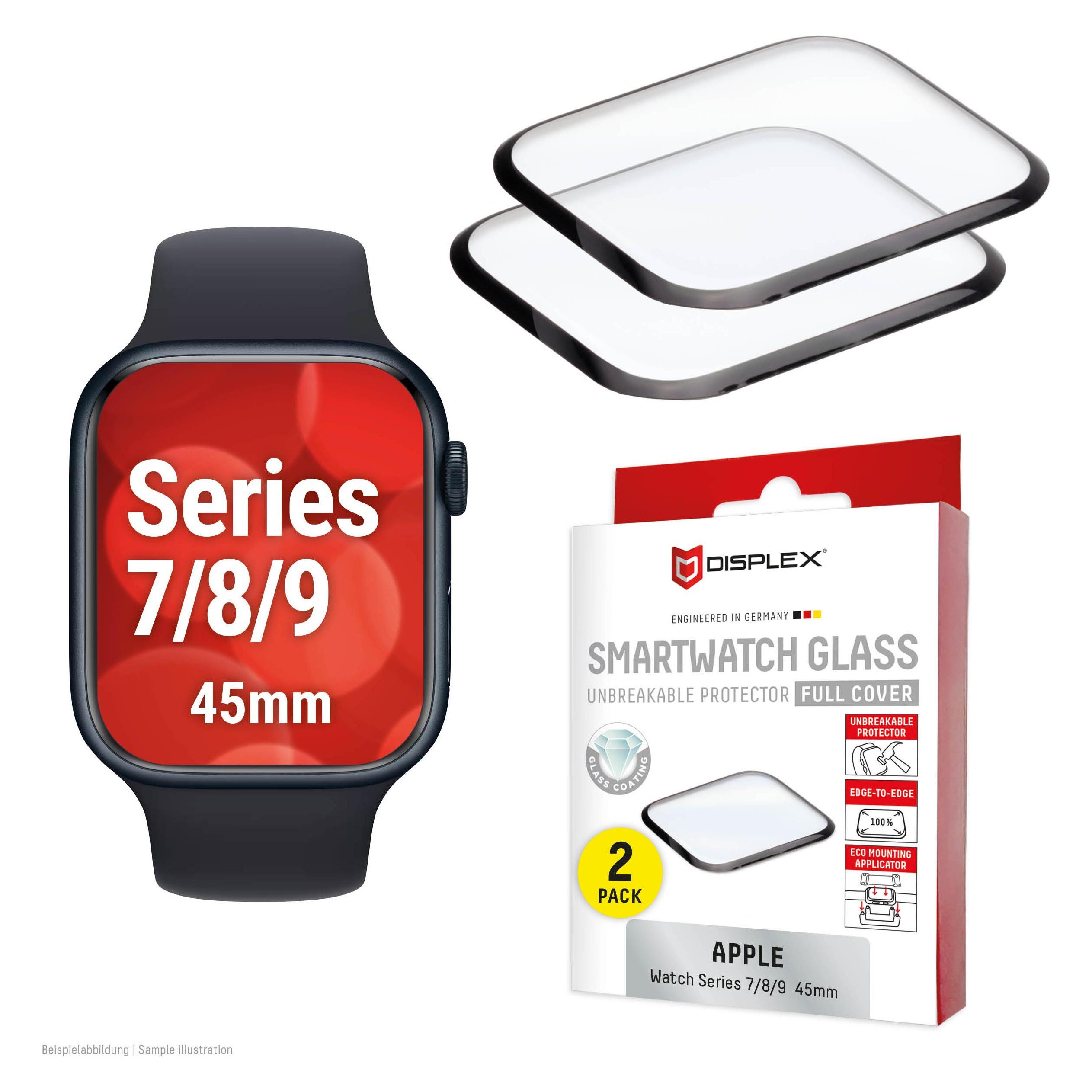 Displex Full Cover Schutzfolie, Full Cover Watch Glass, Doppelpack (02143)