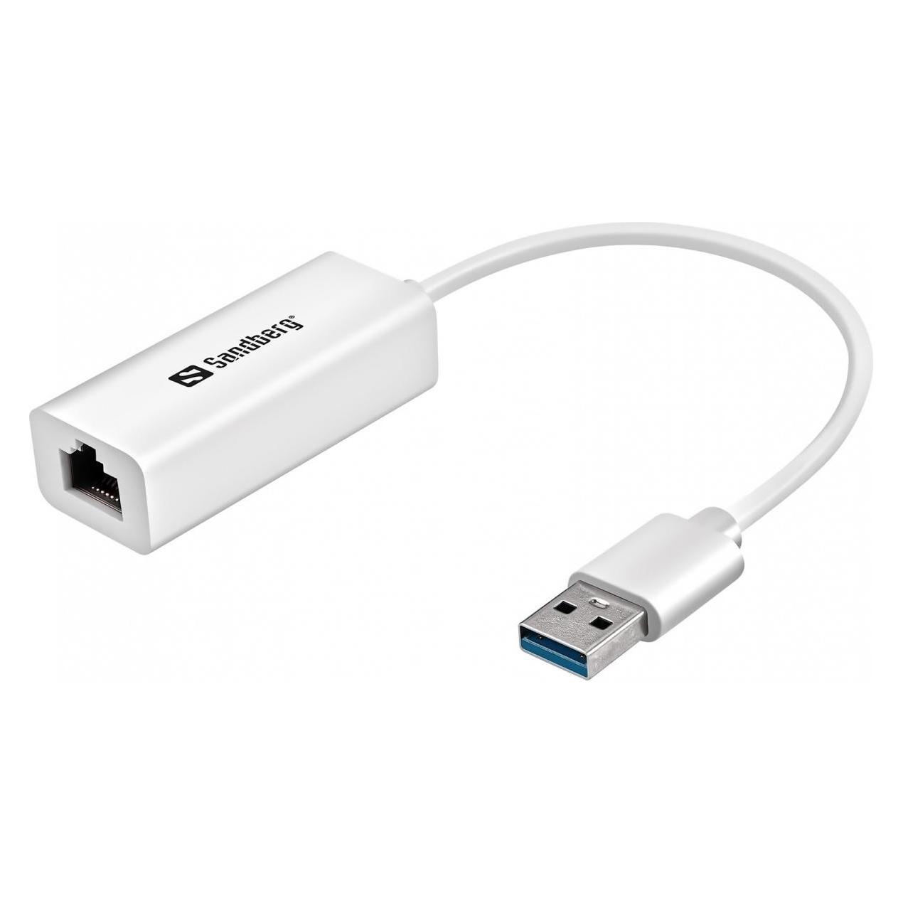 Sandberg USB A - RJ45 (RJ45 (1x), RJ45 Gigabit Ethernet (1x)) (133-90)
