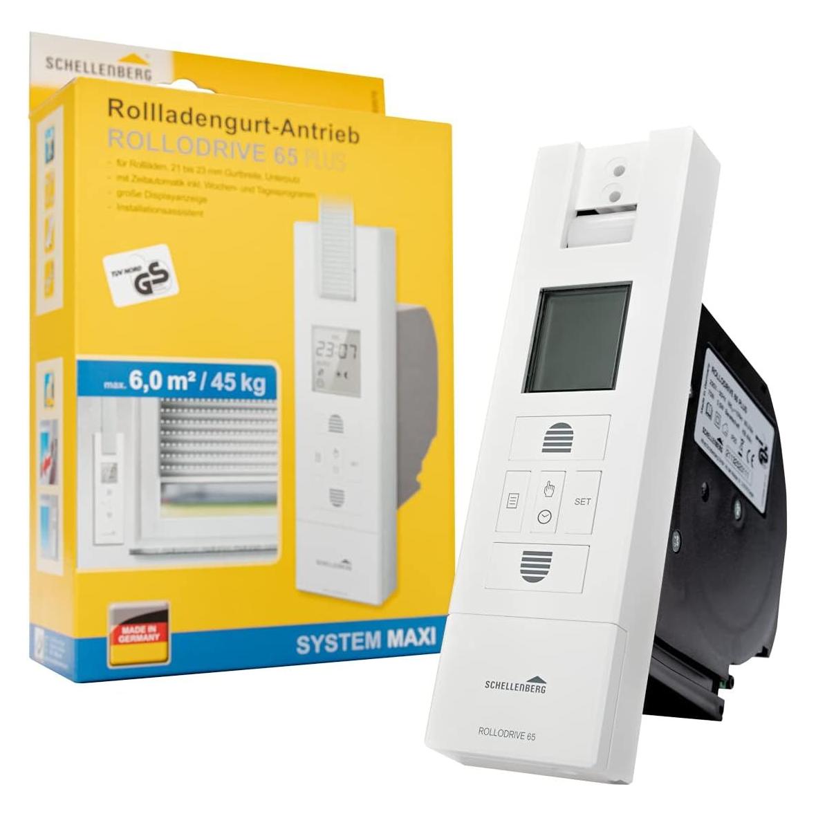 Schellenberg Elektrischer Riemenwickler RolloDrive 65 Plus Einbau-Rolladenantrieb (22766)