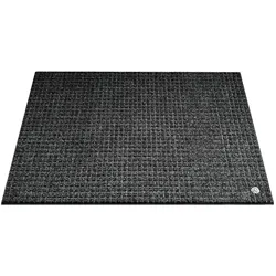 Ha-Ra Außen-Fußmatte Extrem Premium I rutschfeste Matte Außenbereich I Schwarze Fußmatte Eingang I Fußmatte Outdoor in 55 x 86 cm I licht- und