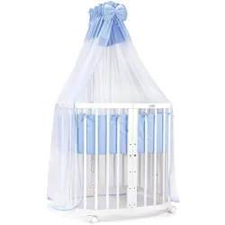 BABYBETT WHITE, 7in1 mit Matratze