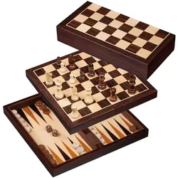 Philos Schach Backgammon Dame Set Feld