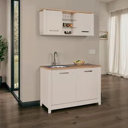 Miniküche Bundle 1 o. Geräte B: ca. 130cm Kaschmir