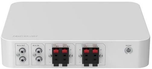 Hikvision Ds-Qae0a60g1-Vb Amplificatore Analogico Da 60w Con Ingressi Bluetooth, Usb, Rca E Microfono Per Sistemi Di Diffusione Sonora