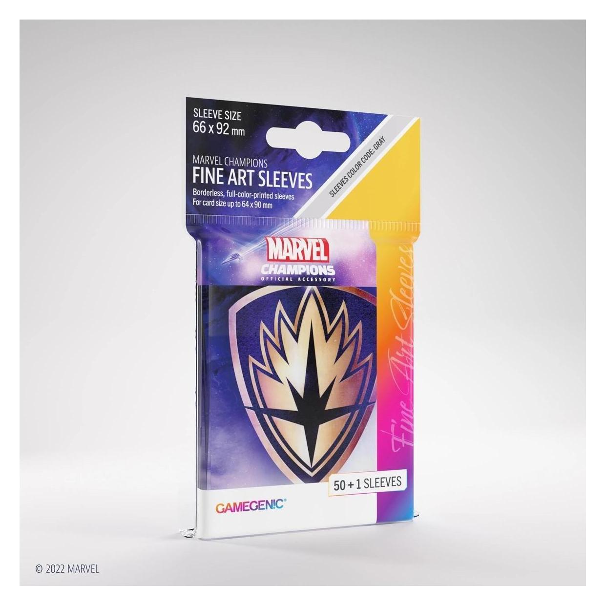 Gamegenic Marvel Champions FINE ART Sleeves - Guardians of the Galaxy Logo (Einzelpack) (GGS15022)