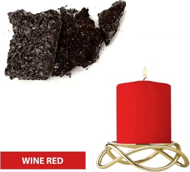 Inspire Picks 25 Color Candle Wax Dye Set 5g Candle Color Blocks For Soy Wax, Beeswax & DIY Candle Making wine Red