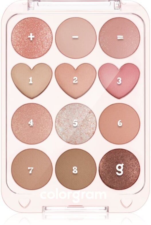 Colorgram Pin Point Eyeshadow Palette eyeshadow palette for the perfect look shade 01 Peach+Coral 9.9 g