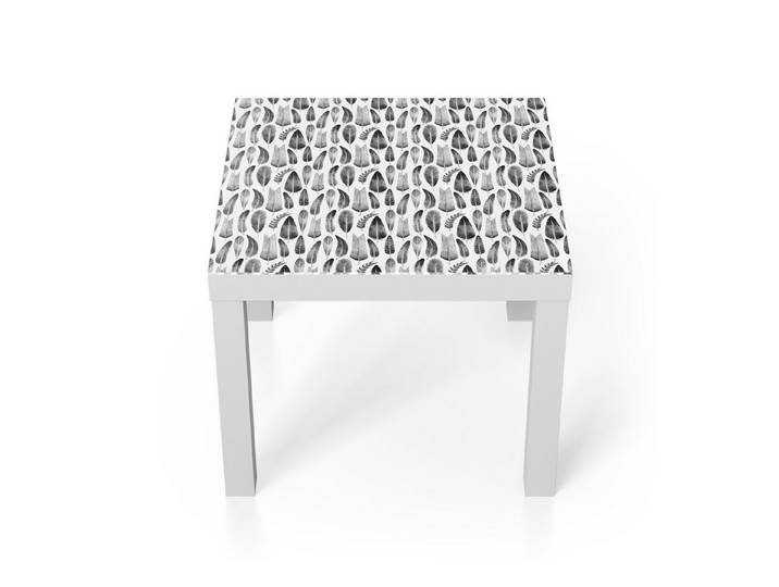 DEQORI Couchtisch 'Monochromer Blättertanz', Glas Beistelltisch Glastisch modern