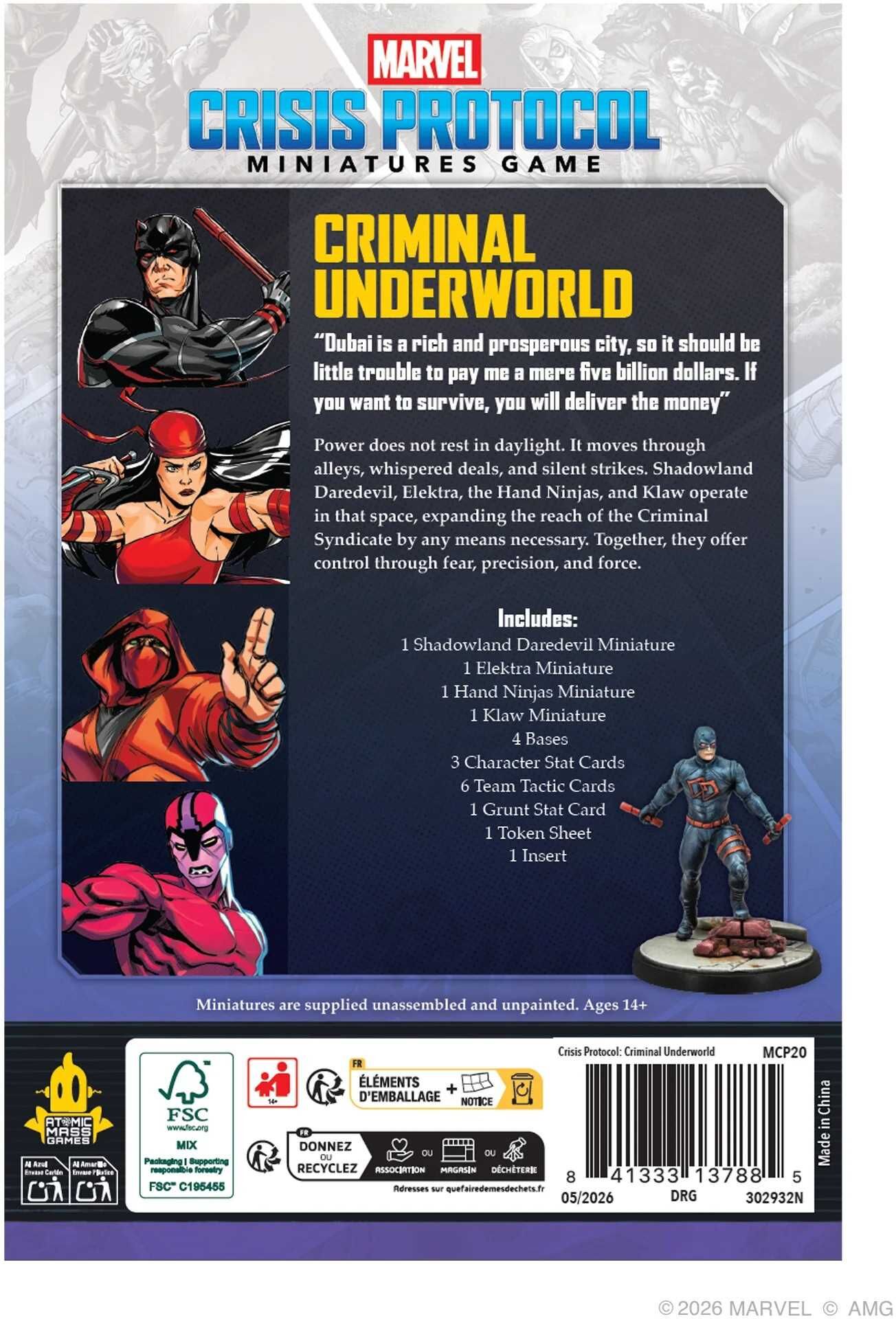 Marvel: Crisis Protocol - Criminal Underworld Character Pack for Marvel: Crisis Protocol Miniatures Game by Atomic Mass Games