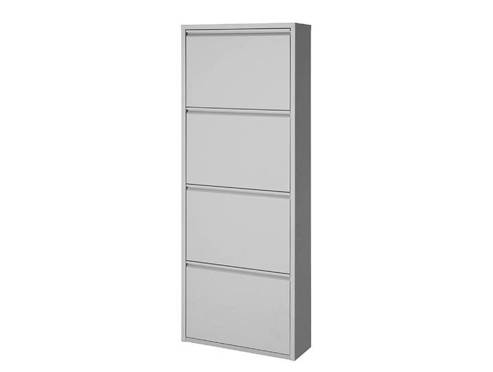 Schuhkipper Cabinet 140cm Silber