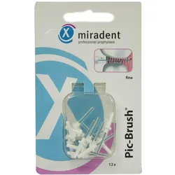 Miradent Interdentalbürsten Pic-Brush Ersatzbürsten fine weiß 12 St