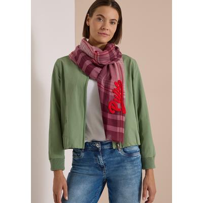 Schal CECIL, Damen, Gr. onesize, rosa (velvet rose), Stoff, 100% Modal, kariert, Modetücher Schal, mit Karomuster
